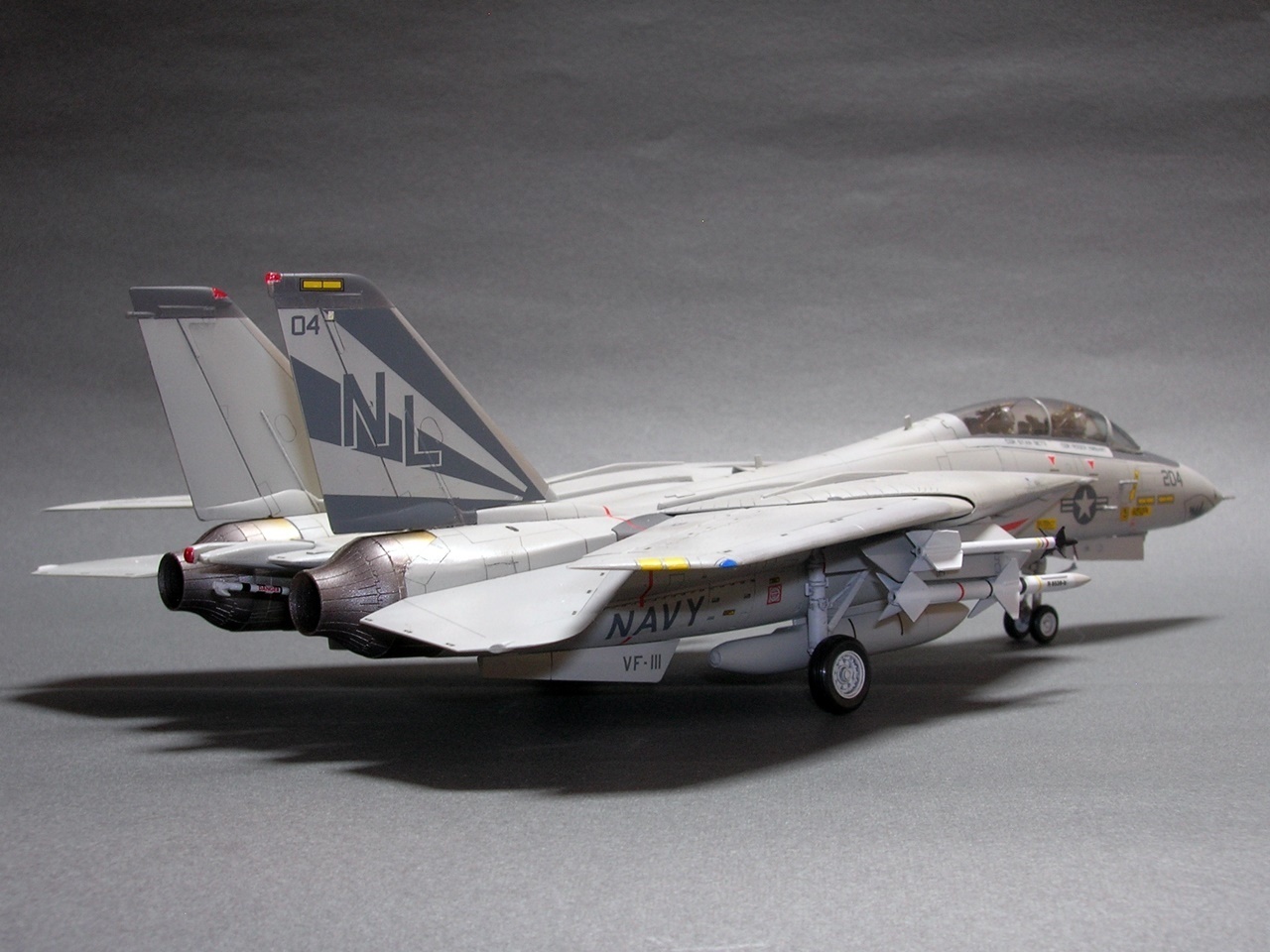 模型：F-14A トムキャット (1/72 フジミ): 未完成組曲・趣味篇